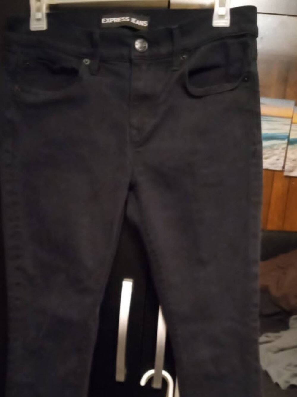 express jeans mid rise leggings black 6S